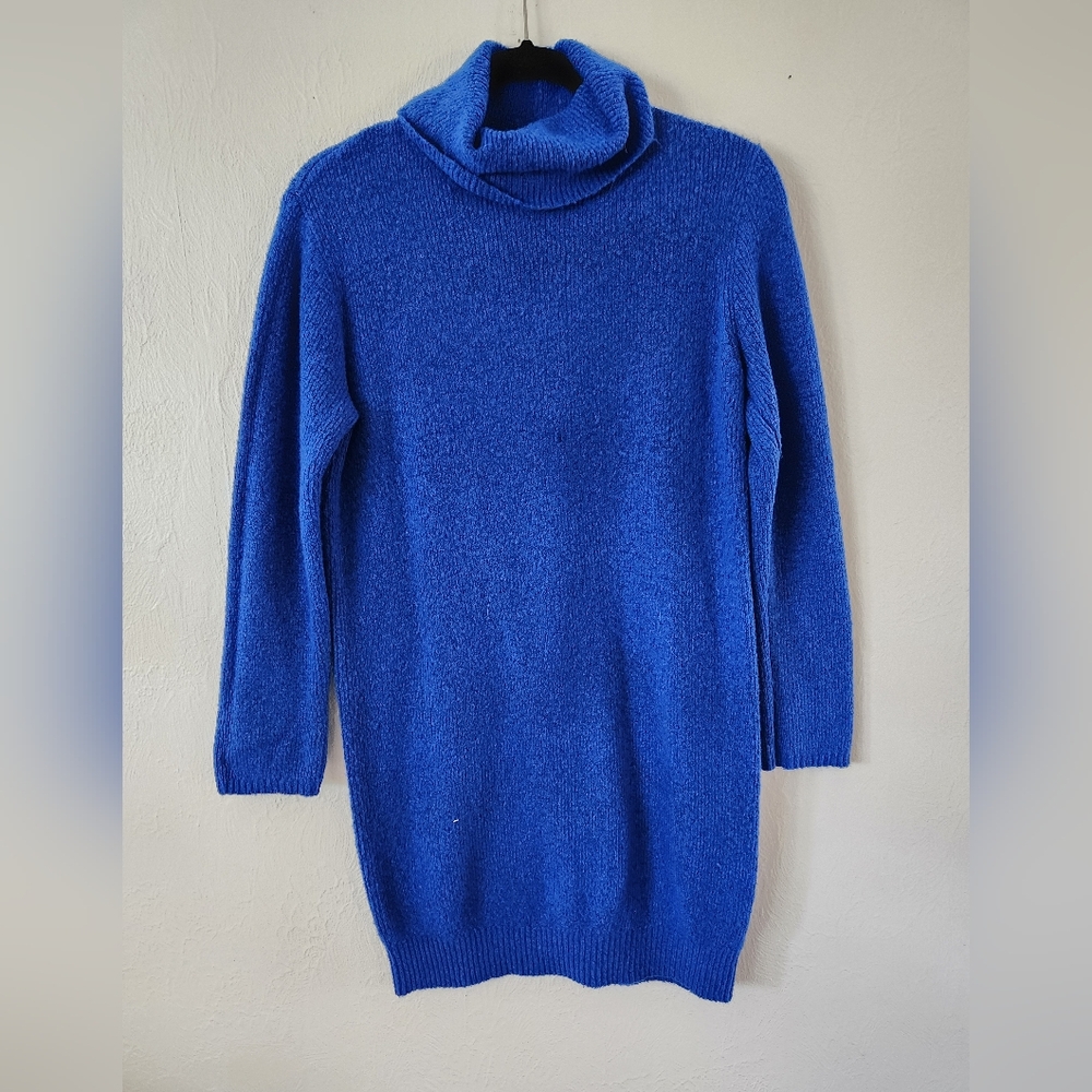 Express blue sweater dress M